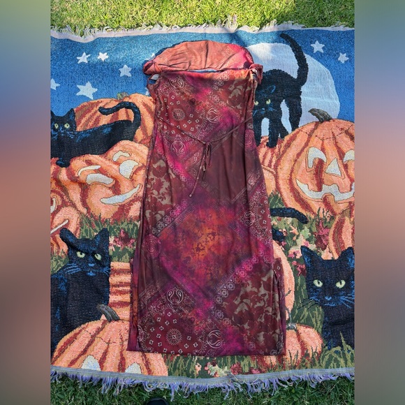 Cider Paisley Mesh Maxi Dress - Picture 2 of 4